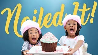 Nailed It Kids vs Experts Baking Challenge  We Baked A Huge Cupcake [upl. by Kristos]