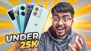 Top 5 Best Smartphones Under ₹25000 Budget⚡ [upl. by Zoarah]