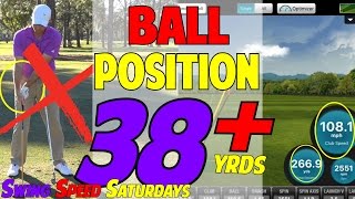 Driver Ball Position For Distance  Add 38 Yards [upl. by Synned735]