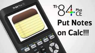 How to Put Notes on the TI 84 Plus CE [upl. by Assir]