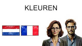 🇳🇱 🇫🇷 Leer eenvoudig FRANS  Kleuren  Woordenschat [upl. by Delbert708]