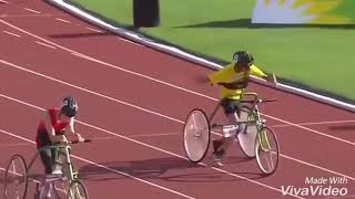 special olympics wheelchair race [upl. by Arakal]