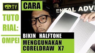 Cara bikin halftone ruster di corel draw x7 untuk nyablon [upl. by Langsdon]