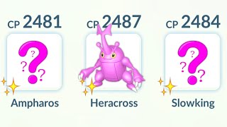 using ALL PINK COLOR SHINY TEAM Only 💖 Pokemon GO [upl. by Dranyl936]