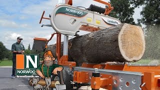 Aserradero de Banda portátil LumberPro HD36 de Norwood – Manual o hidráulico [upl. by Normak]