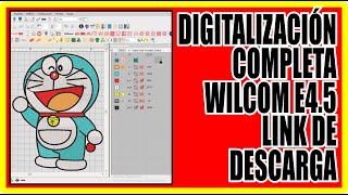 MATRIZ DE BORDADO COMPLETA EN WILCOM E45  DESCARGA EL LOGO EN LA DESCRIPCION DEL VIDEO  PONCHADO [upl. by Haya]