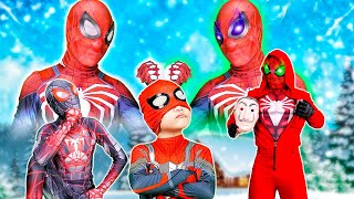 Bad Guys broke into SpiderMans house to kidnap KID SPIDER MAN [upl. by Troyes]