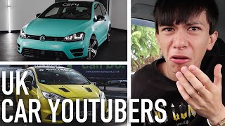 REACTING TO UK CAR YOUTUBERS CARS [upl. by Reppart]