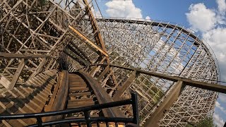 Troy  Toverland Sevenum Netherlands  onride POV front and back [upl. by Ezirtaeb]