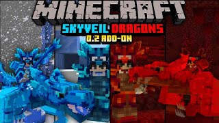 Armors and Tameable Dragons in Minecraft Bedrock ModsAddons [upl. by Conn]