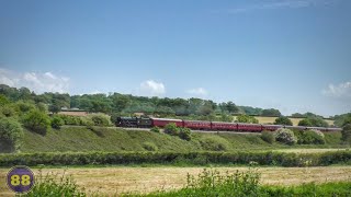 45596 Bahamas  The Atlantic Coast Express  Honiton Bank  20052023 [upl. by Ecnahoy643]