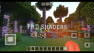 FhD Shaders realista para minecraft Pe 121 todas as versões all version [upl. by Neerod996]