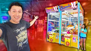 We Played EVERY Claw Machine in this GIANT Arcade [upl. by Nywg269]