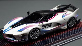 164 Ferrari FXXK Evo white by U2 resin scale model [upl. by Nodlehs159]