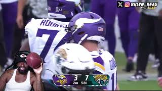 CHIEFS FAN REACTS TO Minnesota Vikings vs Jacksonville Jaguars Game Highlights [upl. by Aylat]