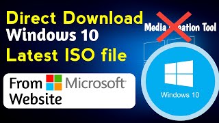 How to download Windows 10 iso without Media Creation tool [upl. by Arlina]