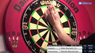 Denmark Open  Mens Quarter Finales  Glen Durrant vs Patrick Morelissen [upl. by Jenness203]