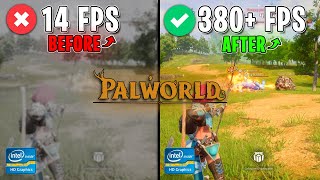 Boost FPS FIX Lag amp FPS Drops in Palworld in 2024✅  BEST Settings for MAX FPS [upl. by Naujal]