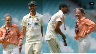 Mitchell Starc with wife Alyssa Healy enjoying after Australia winning WTC final IND vs aus [upl. by Etteiram70]