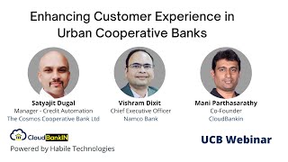 Enhancing Customer Experience in Urban Cooperative Banks  VishramMani Parthasarathy  CloudBankin [upl. by Amre]