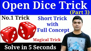 Open dice reasoning trick  खुले पासा को हल करने के लिए चाल  Reasoning by imran sir maths [upl. by Adniralc3]