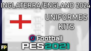 PES 2021  Uniformeskits InglaterraEngland 2024 Xbox [upl. by Anivlac639]