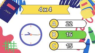 Aprende la Tabla del 4 Preguntas y Respuestas Interactivas  Multiplicación Fácil y Divertida [upl. by Erdne]