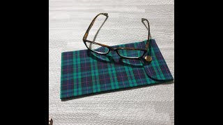 Tartan Glasses Case made from 100 Cotton Fabric Keep your spectacles safe [upl. by Verda899]