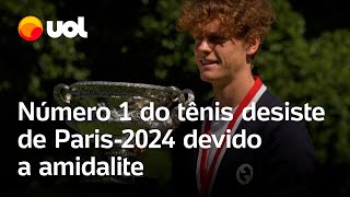 Jogos Olímpicos 2024 Número 1 do tênis desiste das Olimpíadas de Paris por conta de amidalite [upl. by Pail]