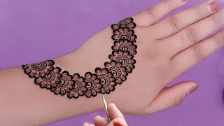 Very beautiful stylish mehndi design  easy arabic mehndi  mehndi ka design  mehndi design mehndi [upl. by Hanid]