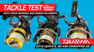 Review Daiwa 2016 Certate Daiwa BG and Daiwa Sweepfire 2B  which is the best for you [upl. by Stucker302]