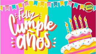 CUMPLEAÑOS FELIZ lyrics 🎂 Cumpleaños para niños  Feliz cumpleaños infantil🎉  Canta y Baila [upl. by Assital]