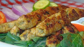 Chicken Seekh Kabab Recipe by Lively Cooking [upl. by Iot]