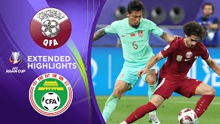 Qatar vs China PR Extended Highlights  AFC Asian Cup  CBS Sports Golazo [upl. by Lunette]