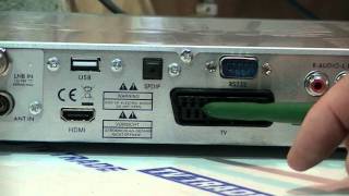 How to Connect amp Install a Satellite Combo Receiver [upl. by Ydda444]