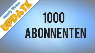 1000 Abonnenten WOW  Hundeschule Stadtfelle  Danke [upl. by Aytida]