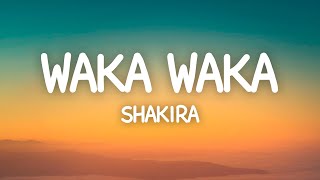 Waka Waka This Time For Africa  Shakira Lyrics [upl. by Yrtneg]