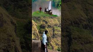 Thalapathy waterfalls from varisu movie✅🍀📍 travel explore waterfall trending viralvideo 😲 [upl. by Eineg922]