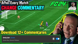 How To Download amp Switch Commentary In EA FC 24  Change Commentary Every Match [upl. by Igic]