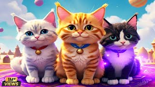 Three Little Kittens  Nursery Rhymes amp Kids Songs By Nisar Cartoon TV [upl. by Ocinom]