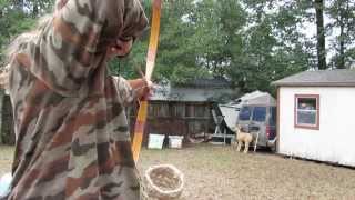 My Primitive 45lb Osage Orange Flatbow [upl. by Beckerman]