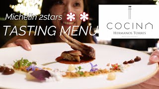 Cocina Hermanos Torres MICHELIN 2STARS RESTAURANTS Tasting menu in Barcelona Spain [upl. by Haissem]