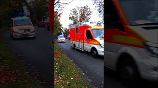 3RTW1NEF1 der Feuerwehr Paderborn auf EinsatzfahrtAm Brüderkrankenhaus Paderborn [upl. by Asirak]