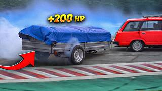 1JZ trailer part 2 on and offroad testing drifting [upl. by Nylaf]