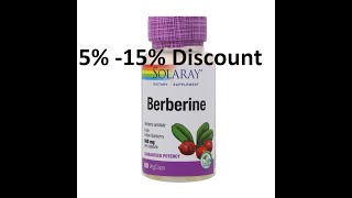 Discount  Solaray Berberine 500 mg 60 VegCaps Review [upl. by Akenit]