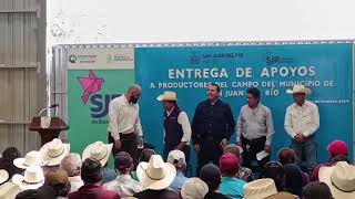 ‼️Entrega de apoyos a productores del campo en San Juan del Río‼️👉SanJuanDelRio campo Apoyos In [upl. by Nnayd]