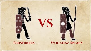 ROME II Total War  Berserkers VS Wodanaz Spears [upl. by Irianat]