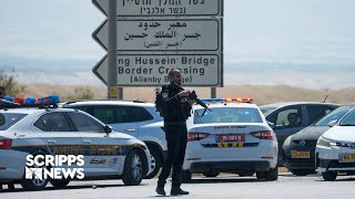 3 Israelis killed at Allenby Bridge border crossing between West Bank and Jordan [upl. by Halonna]