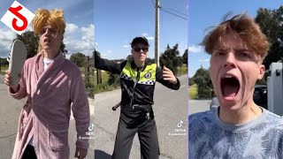 EL PORRAZO DEL POLICÍA 😂  LOCOS TIKTOK DE ANIMALIZE21  Elliott NorrisBrenay MayoDylan Zitkue [upl. by Latton]