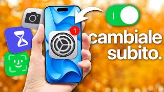 10 IMPOSTAZIONI iPhone che DEVI CAMBIARE SUBITO 📱🤯 [upl. by Narahs497]